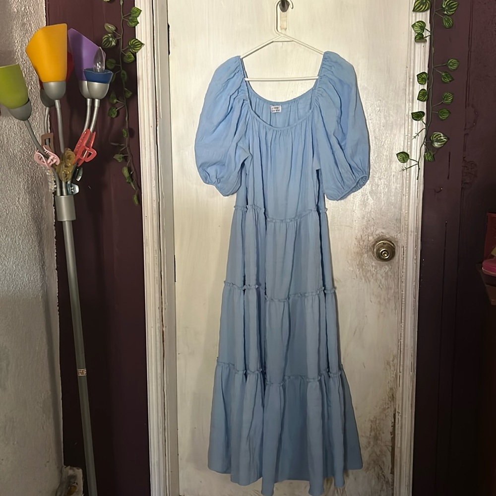 Baby blue dress